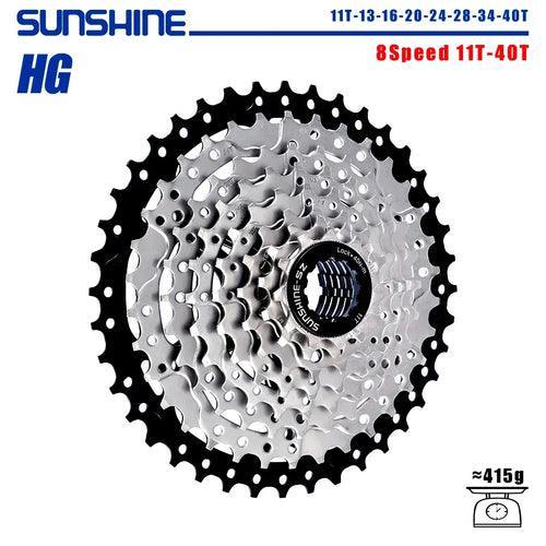 SUNSHINE Bicycle Cassette 8/9/10/11/12Speed Freewheel HG Structure - VirtuousWares:Global