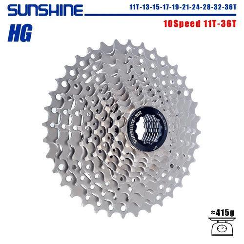 SUNSHINE Bicycle Cassette 8/9/10/11/12Speed Freewheel HG Structure - VirtuousWares:Global