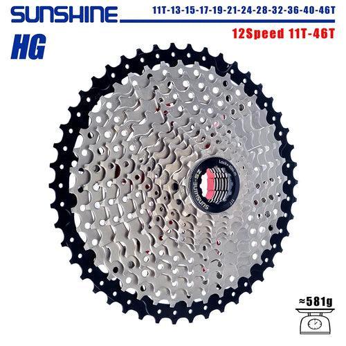 SUNSHINE Bicycle Cassette 8/9/10/11/12Speed Freewheel HG Structure - VirtuousWares:Global