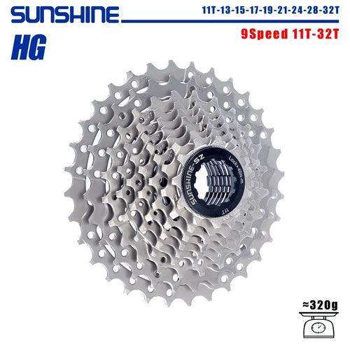 SUNSHINE Bicycle Cassette 8/9/10/11/12Speed Freewheel HG Structure - VirtuousWares:Global