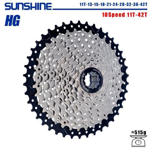 SUNSHINE Bicycle Cassette 8/9/10/11/12Speed Freewheel HG Structure - VirtuousWares:Global