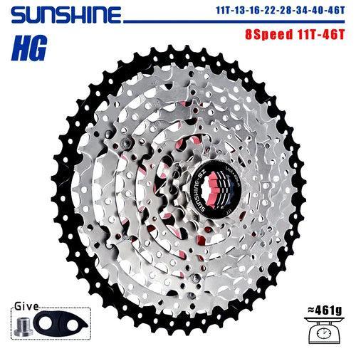 SUNSHINE Bicycle Cassette 8/9/10/11/12Speed Freewheel HG Structure - VirtuousWares:Global