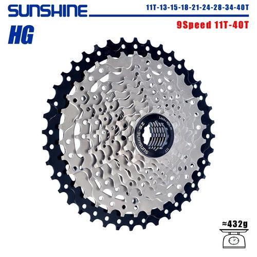 SUNSHINE Bicycle Cassette 8/9/10/11/12Speed Freewheel HG Structure - VirtuousWares:Global