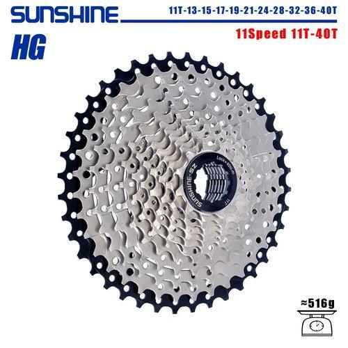 SUNSHINE Bicycle Cassette 8/9/10/11/12Speed Freewheel HG Structure - VirtuousWares:Global