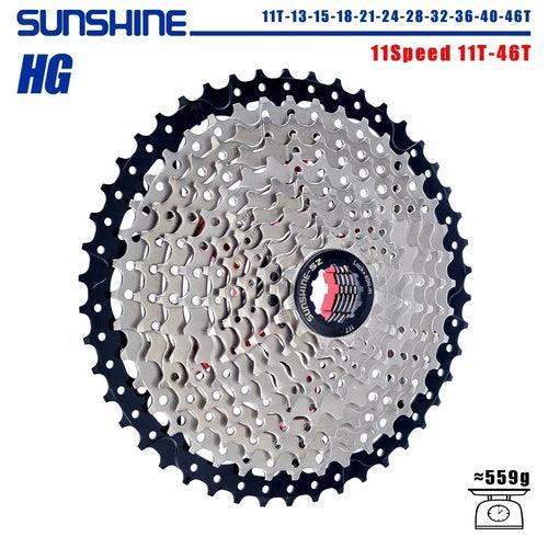 SUNSHINE Bicycle Cassette 8/9/10/11/12Speed Freewheel HG Structure - VirtuousWares:Global