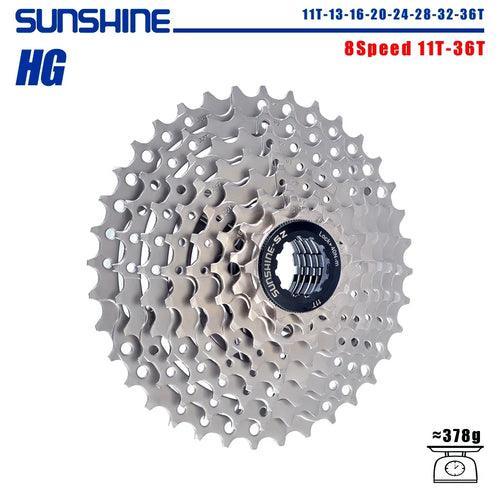 SUNSHINE Bicycle Cassette 8/9/10/11/12Speed Freewheel HG Structure - VirtuousWares:Global