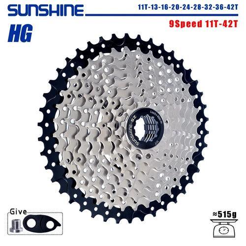 SUNSHINE Bicycle Cassette 8/9/10/11/12Speed Freewheel HG Structure - VirtuousWares:Global
