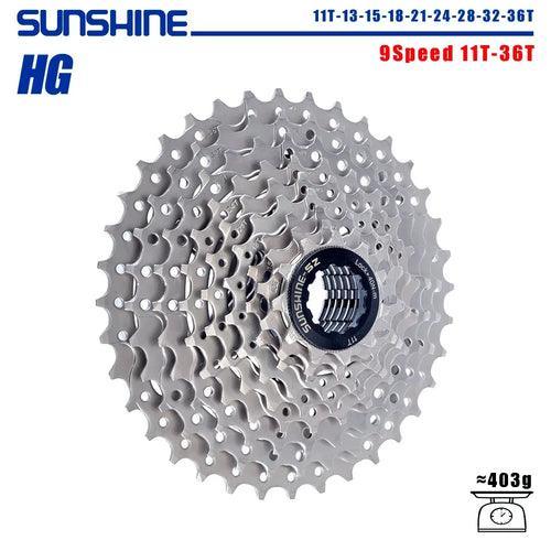 SUNSHINE Bicycle Cassette 8/9/10/11/12Speed Freewheel HG Structure - VirtuousWares:Global