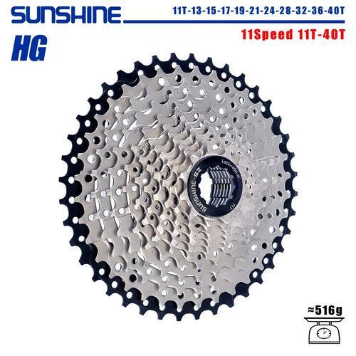 SUNSHINE Bicycle Cassette 8/9/10/11/12Speed Freewheel - VirtuousWares:Global