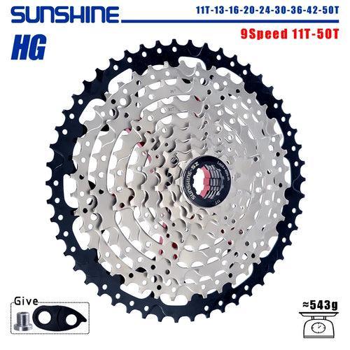 SUNSHINE Bicycle Cassette 8/9/10/11/12Speed Freewheel - VirtuousWares:Global