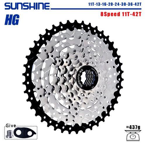 SUNSHINE Bicycle Cassette 8/9/10/11/12Speed Freewheel - VirtuousWares:Global