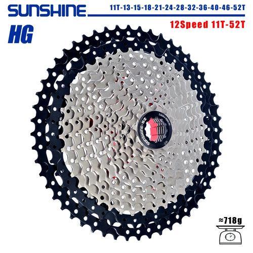 SUNSHINE Bicycle Cassette 8/9/10/11/12Speed Freewheel - VirtuousWares:Global