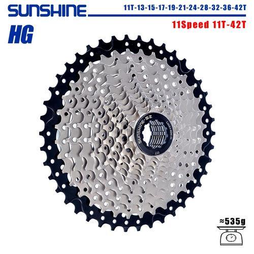 SUNSHINE Bicycle Cassette 8/9/10/11/12Speed Freewheel - VirtuousWares:Global