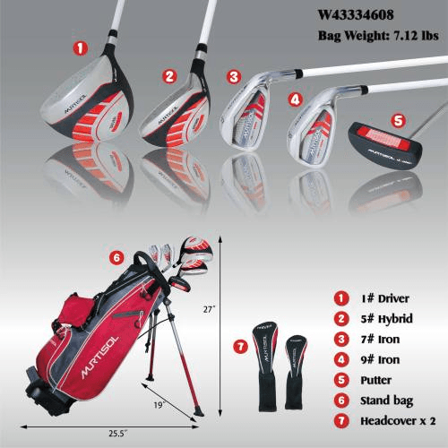 Super light 8-10 Right hand Junior golf club set - VirtuousWares:Global