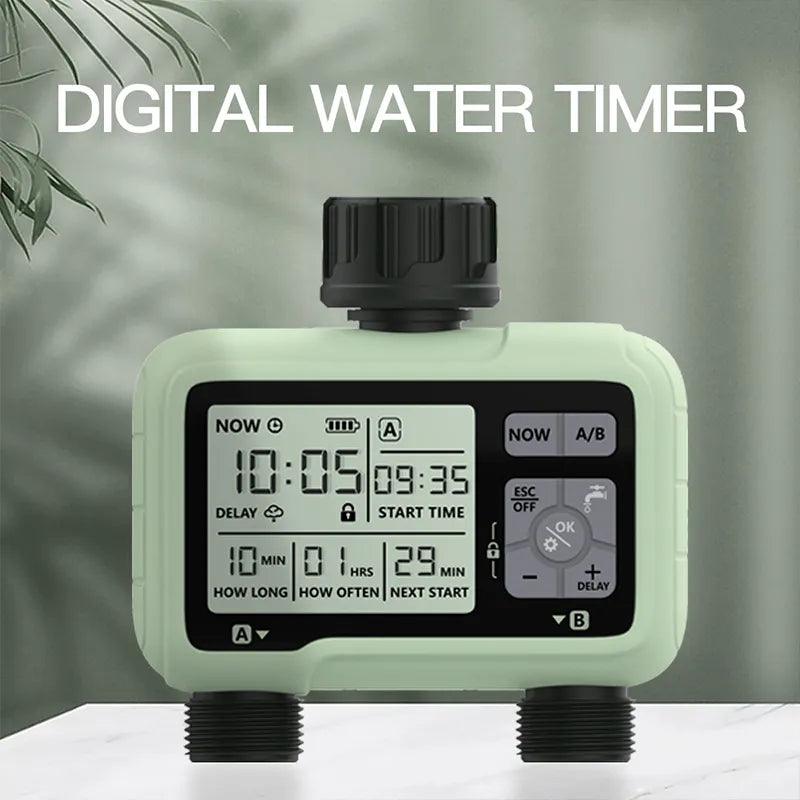 Super Timing System 2-Outlet Water Timer Precisely Watering Up Outdoor - VirtuousWares:Global