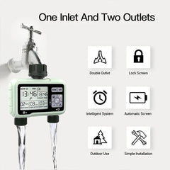 Super Timing System 2-Outlet Water Timer Precisely Watering Up Outdoor - VirtuousWares:Global