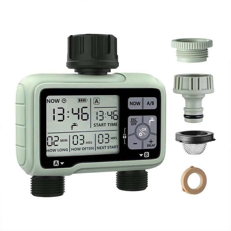 Super Timing System 2-Outlet Water Timer Precisely Watering Up Outdoor - VirtuousWares:Global