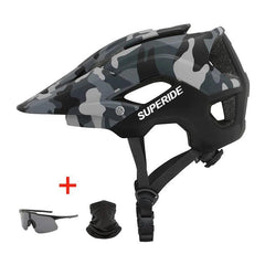 SUPERIDE Outdoor DH MTB Bicycle Helmet Integrally-molded Road Mountain Bike Helmet Ultralight Racing Riding Cycling Helmet - VirtuousWares:Global