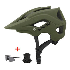 SUPERIDE Outdoor DH MTB Bicycle Helmet Integrally-molded Road Mountain Bike Helmet Ultralight Racing Riding Cycling Helmet - VirtuousWares:Global