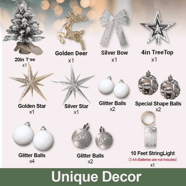 TableTop Christmas Tree with LED Lights for Decoration - VirtuousWares:Global