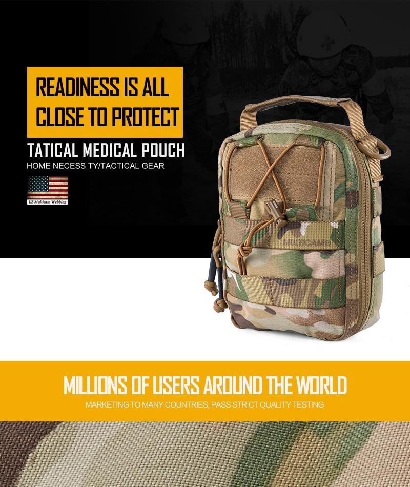 Tactical First Aid Kits Medical Bag Emergency Outdoor Airsoft Army - VirtuousWares:Global