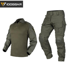 Tactical G3 Combat Suit Shirt & Pants Knee Pads Update Ver Camo - VirtuousWares:Global