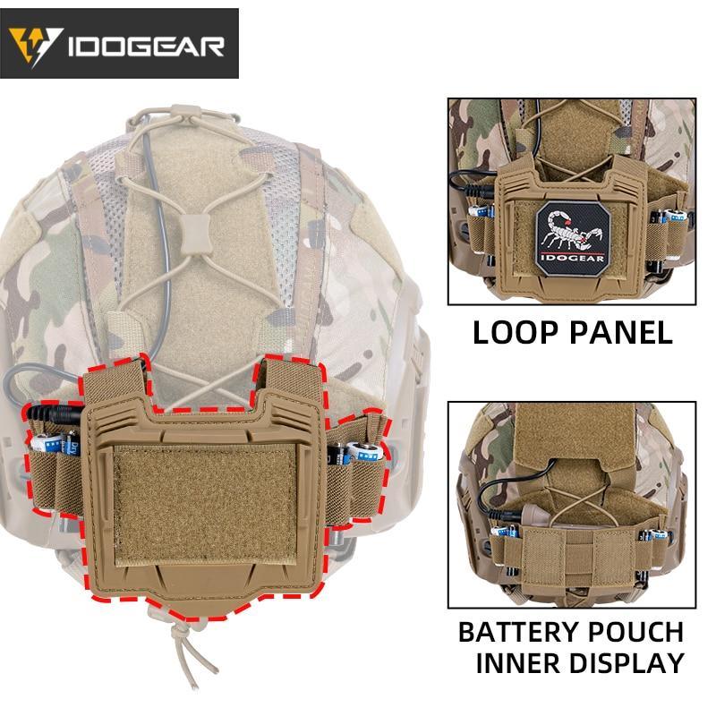 Tactical Helmet Cover For Maritime Helmet with NVG Battery Pouch - VirtuousWares:Global