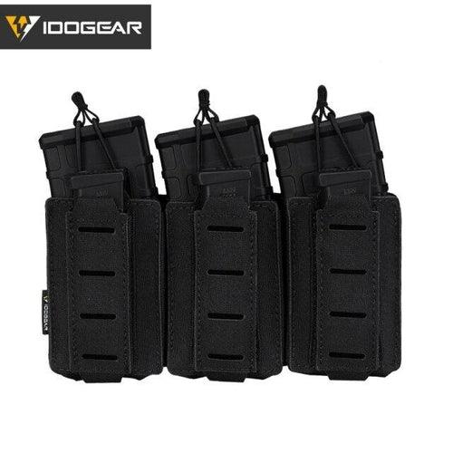 Tactical LSR 9mm 556 Mag Pouch Triple Mag Carrier MOLLE Pouch Laser - VirtuousWares:Global