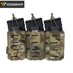 Tactical LSR 9mm 556 Mag Pouch Triple Mag Carrier MOLLE Pouch Laser - VirtuousWares:Global