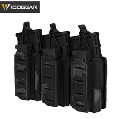 Tactical LSR 9mm 556 Mag Pouch Triple Mag Carrier MOLLE Pouch Laser - VirtuousWares:Global