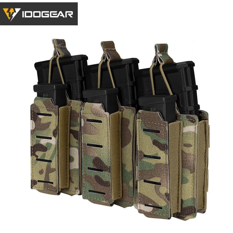 Tactical LSR 9mm 556 Mag Pouch Triple Mag Carrier MOLLE Pouch Laser - VirtuousWares:Global