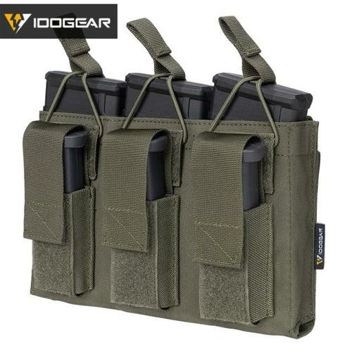 Tactical Magazine Pouch Mag Carrier Triple Open Top 5.56 Pistol MOLLE - VirtuousWares:Global