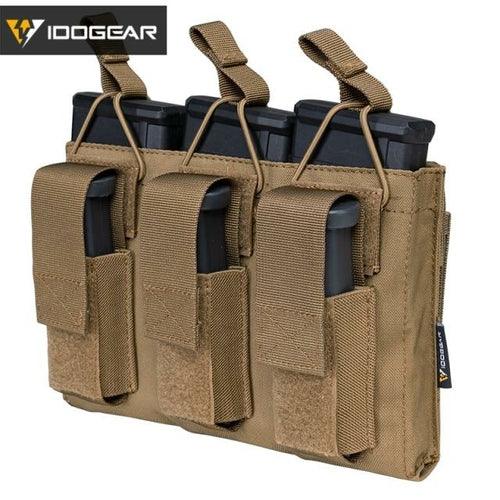 Tactical Magazine Pouch Mag Carrier Triple Open Top 5.56 Pistol MOLLE - VirtuousWares:Global