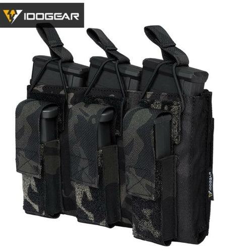 Tactical Magazine Pouch Mag Carrier Triple Open Top 5.56 Pistol MOLLE - VirtuousWares:Global