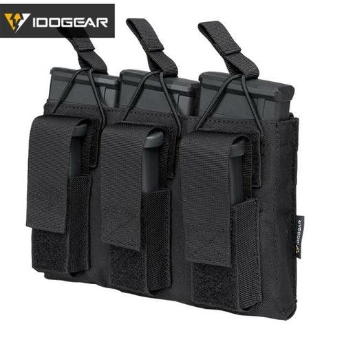 Tactical Magazine Pouch Mag Carrier Triple Open Top 5.56 Pistol MOLLE - VirtuousWares:Global