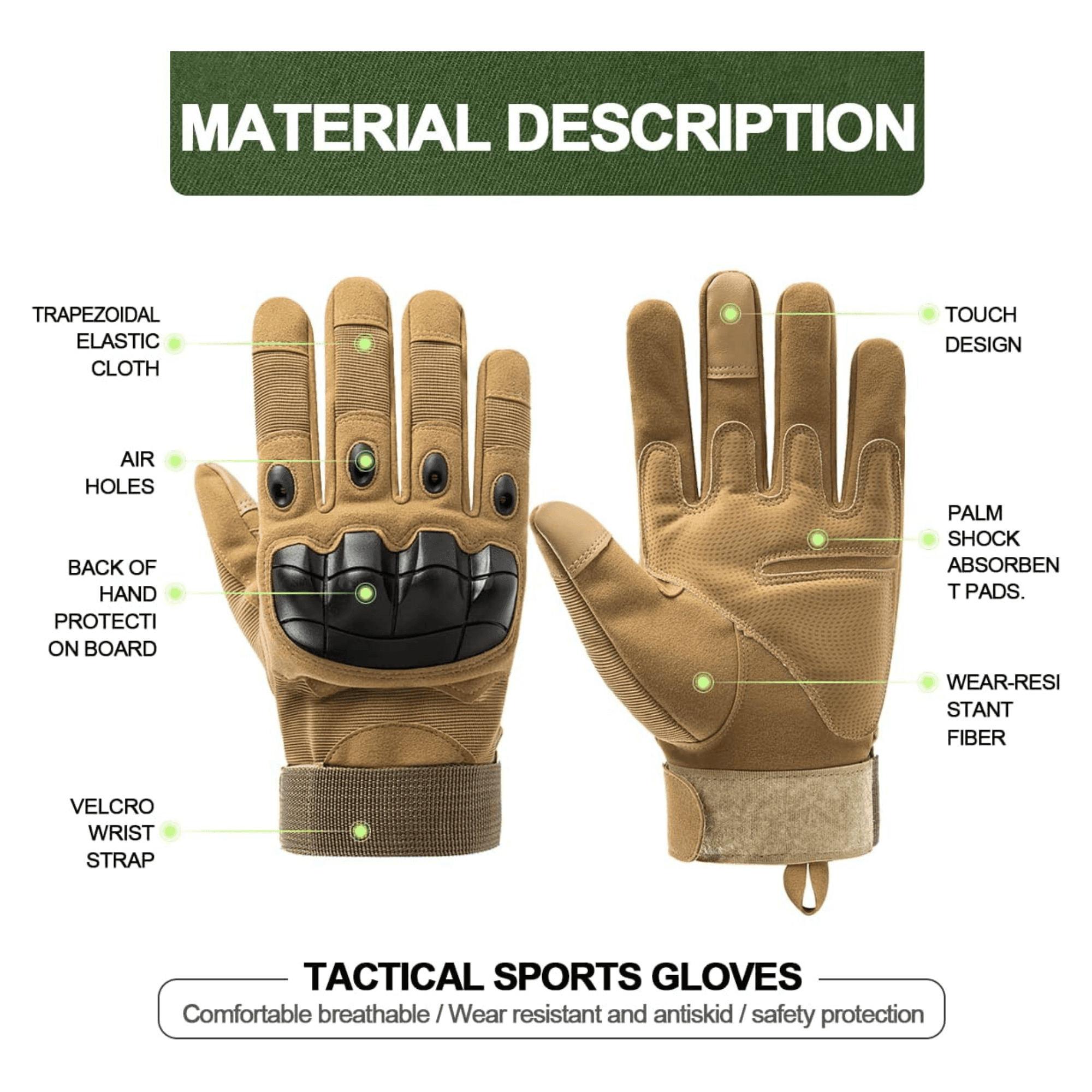 Tactical Military Airsoft Gloves for Outdoor Sports, Paintball, and - VirtuousWares:Global