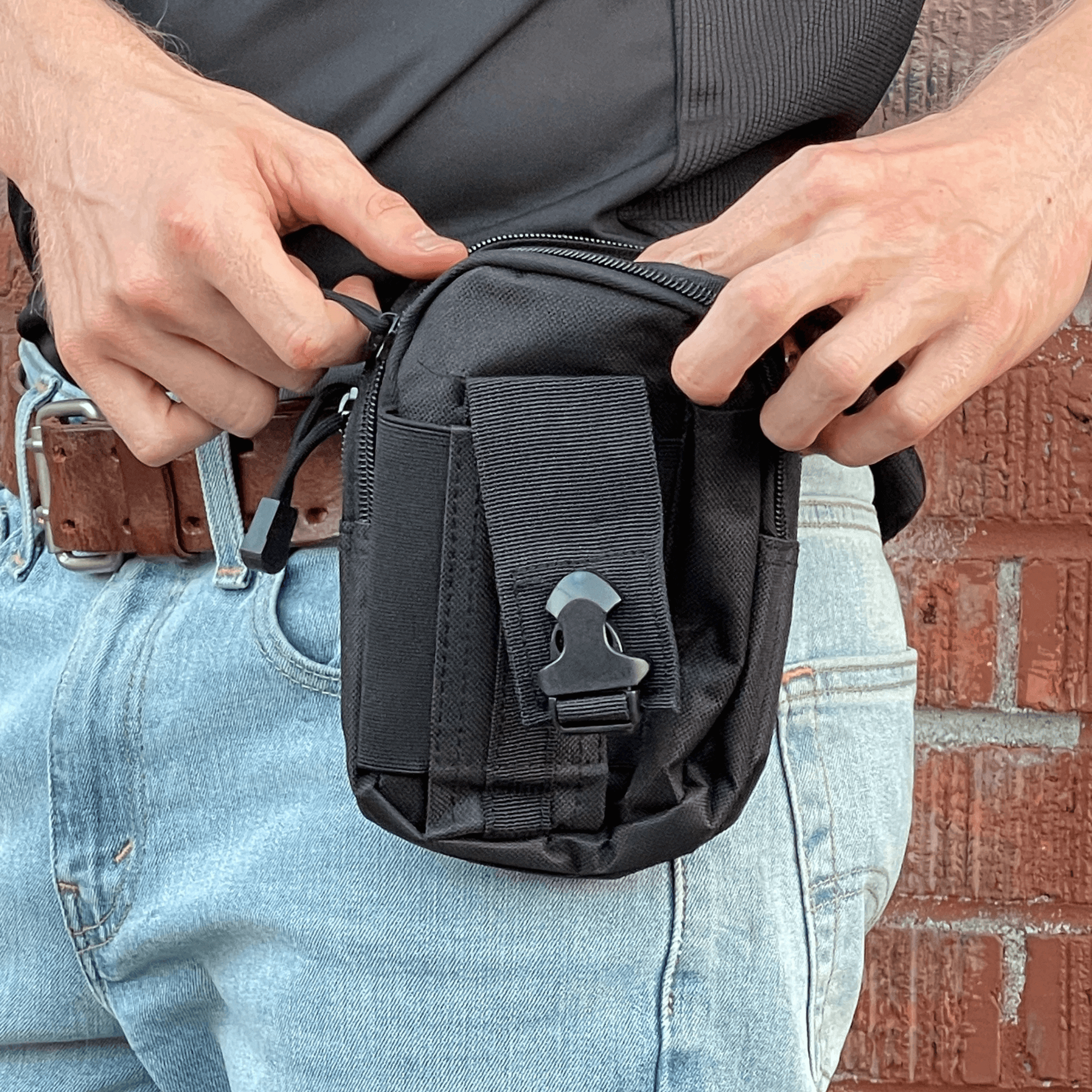 Tactical MOLLE Pouch & Waist Bag for Hiking & Outdoor Activities - VirtuousWares:Global