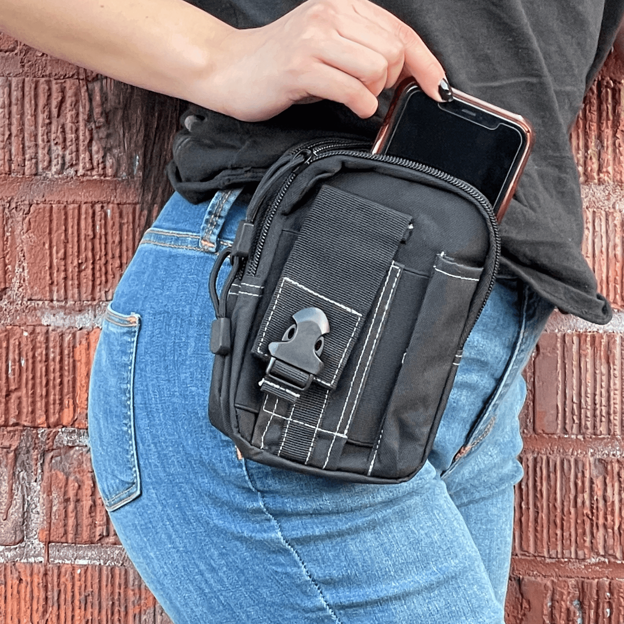 Tactical MOLLE Pouch & Waist Bag for Hiking & Outdoor Activities - VirtuousWares:Global