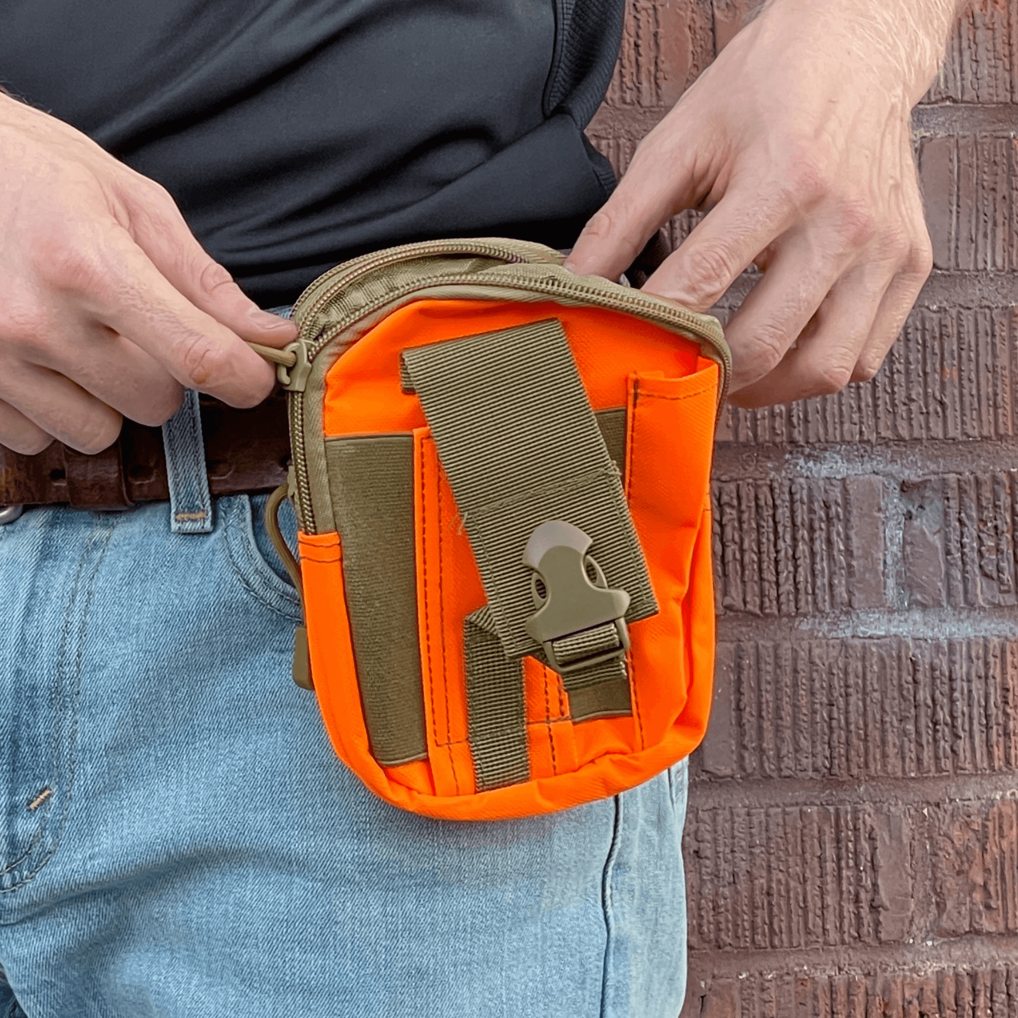 Tactical MOLLE Pouch & Waist Bag for Hiking & Outdoor Activities - VirtuousWares:Global