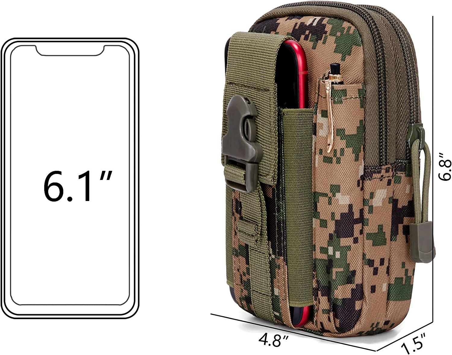 Tactical MOLLE Pouch & Waist Bag for Hiking & Outdoor Activities - VirtuousWares:Global