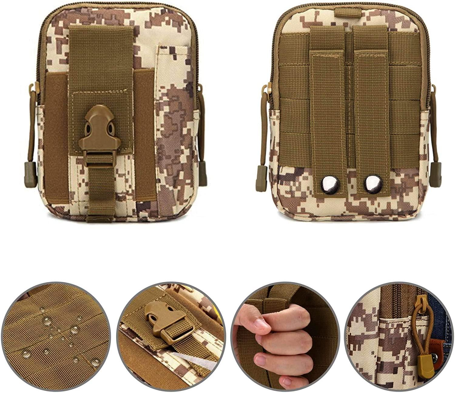 Tactical MOLLE Pouch & Waist Bag for Hiking & Outdoor Activities - VirtuousWares:Global