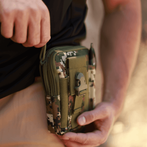 Tactical MOLLE Pouch & Waist Bag for Hiking & Outdoor Activities - VirtuousWares:Global