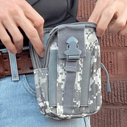 Tactical MOLLE Pouch & Waist Bag for Hiking & Outdoor Activities - VirtuousWares:Global