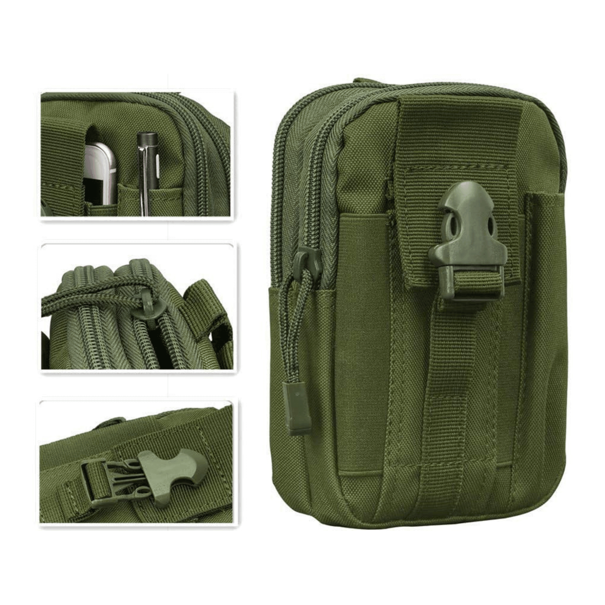 Tactical MOLLE Pouch & Waist Bag for Hiking & Outdoor Activities - VirtuousWares:Global