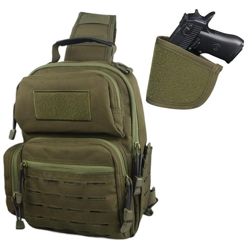 Tactical Shoulder Bag Gun Holster Military Sling Bag Hunting Camping - VirtuousWares:Global