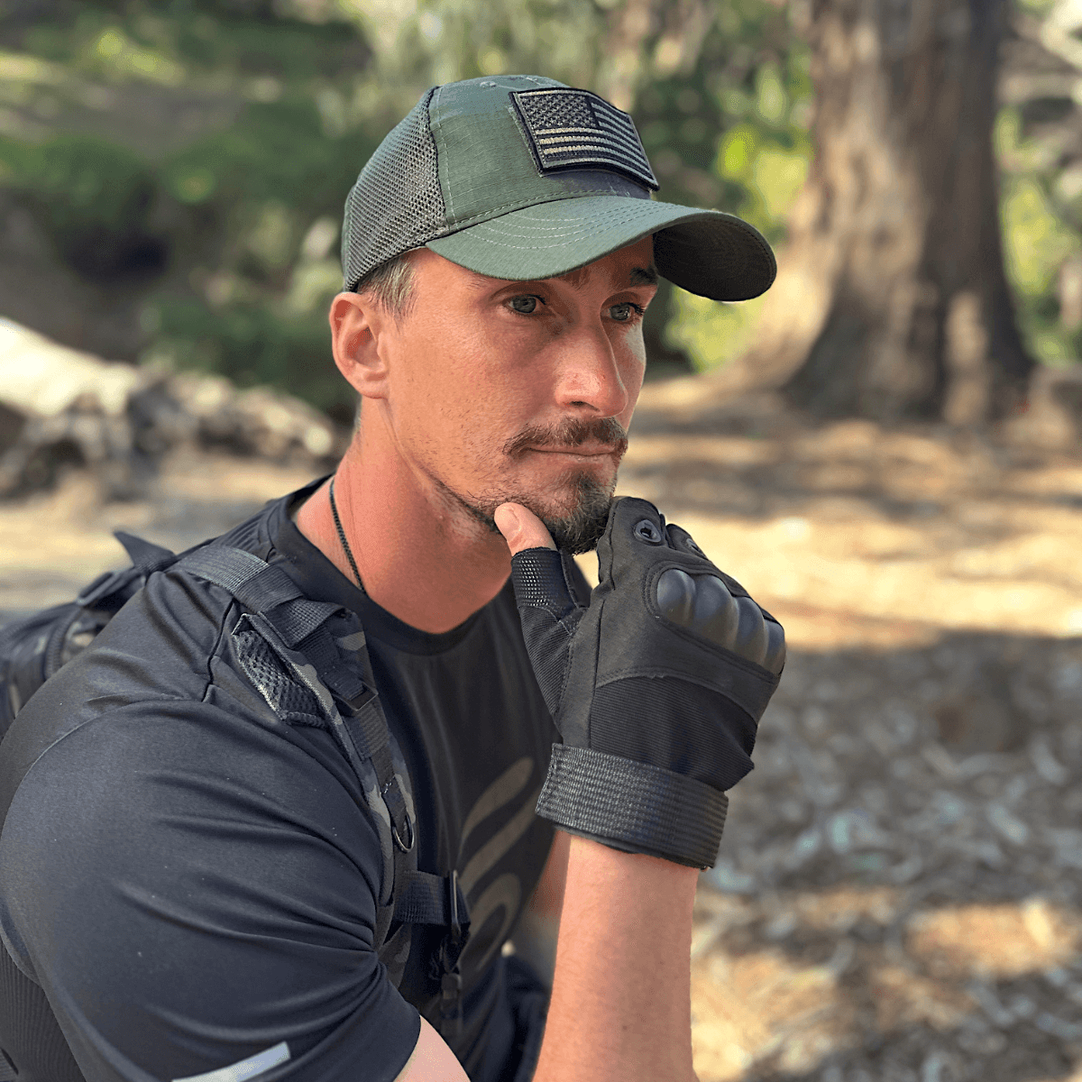 Tactical-Style Patch Hat with Adjustable Strap - VirtuousWares:Global