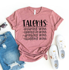 Talents Pouring Wine T-shirt - VirtuousWares:Global