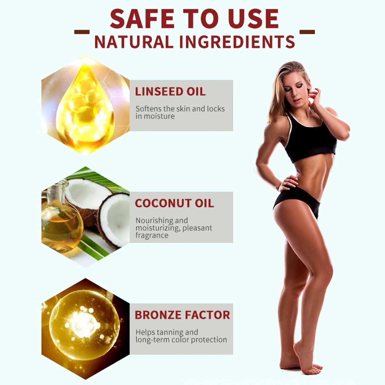 Tanning Lotion Oil Body Bronzer Self-tanning - VirtuousWares:Global