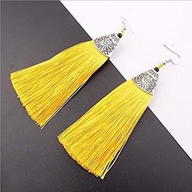 Tassel Earrings - African Thread drp Earrings - VirtuousWares:Global