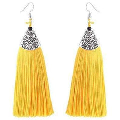 Tassel Earrings - African Thread drp Earrings - VirtuousWares:Global